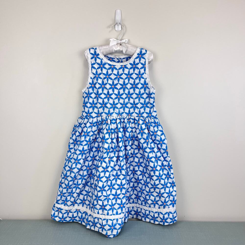 Lilly Pulitzer Girls Sun Dress Coastal Blue Starfruit 7